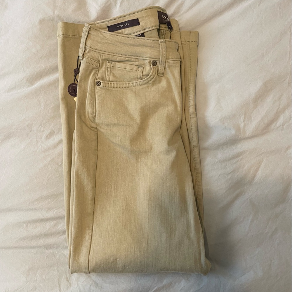 NYDJ Beige Wide Leg Pants